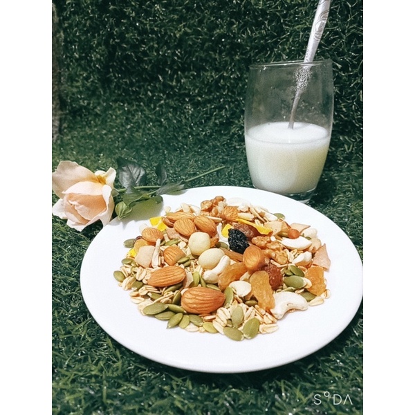500gr granola siêu hạt Havi Farm 3 vị (nguyên vị, macha, cacao)