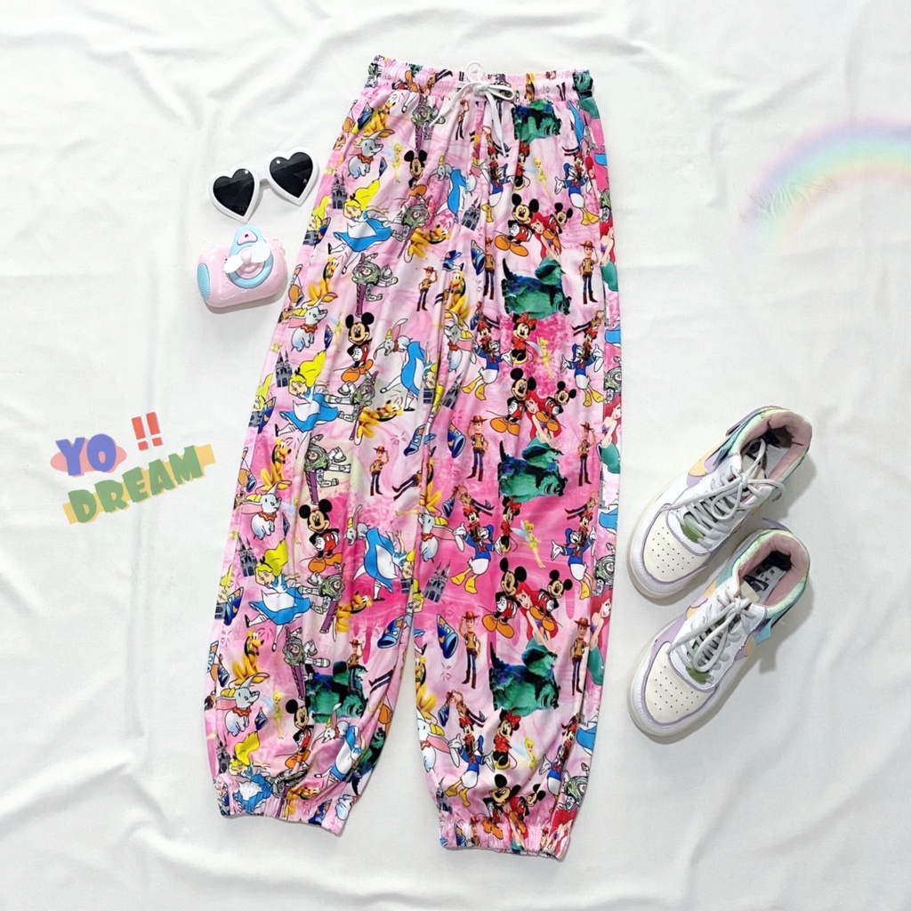 Quần dài hoạt hình jogger cartoon cute bông tím marvel iron man unisex cryaotic10