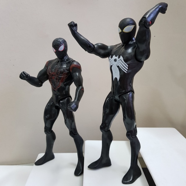 Spider man black mô hình marvel avengers đồ chơi
