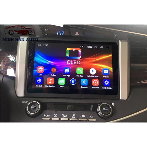 Màn hình INNOVA 2017,2018, 2019 với android 10. sản phẩm gồm màn hình, mặt dưỡng, dây zắc zin theo xe
