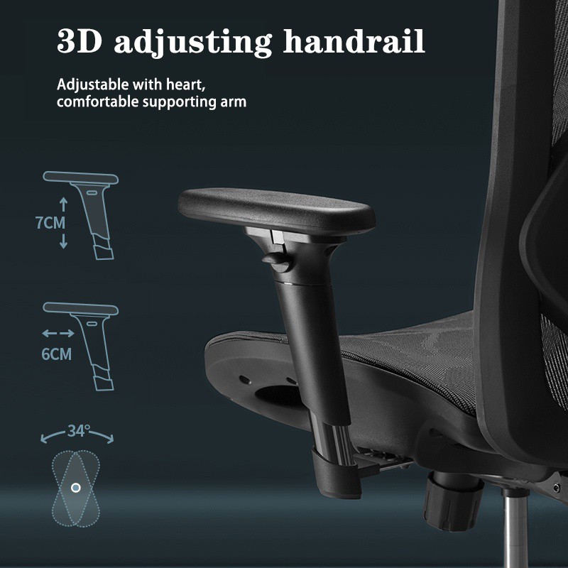 SIHOO M57 - Ghế xoay văn phòng công thái học Ergonomic, Full lưới thoáng khí, Điều chỉnh thắt lưng bảo vệ cột sống