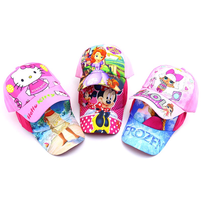 Mũ Lưỡi Trai Phối Lưới Thoáng Khí In Họa Tiết Nhân Vật Hoạt Hình Dễ Thương Cho Bé Trai Và Gái