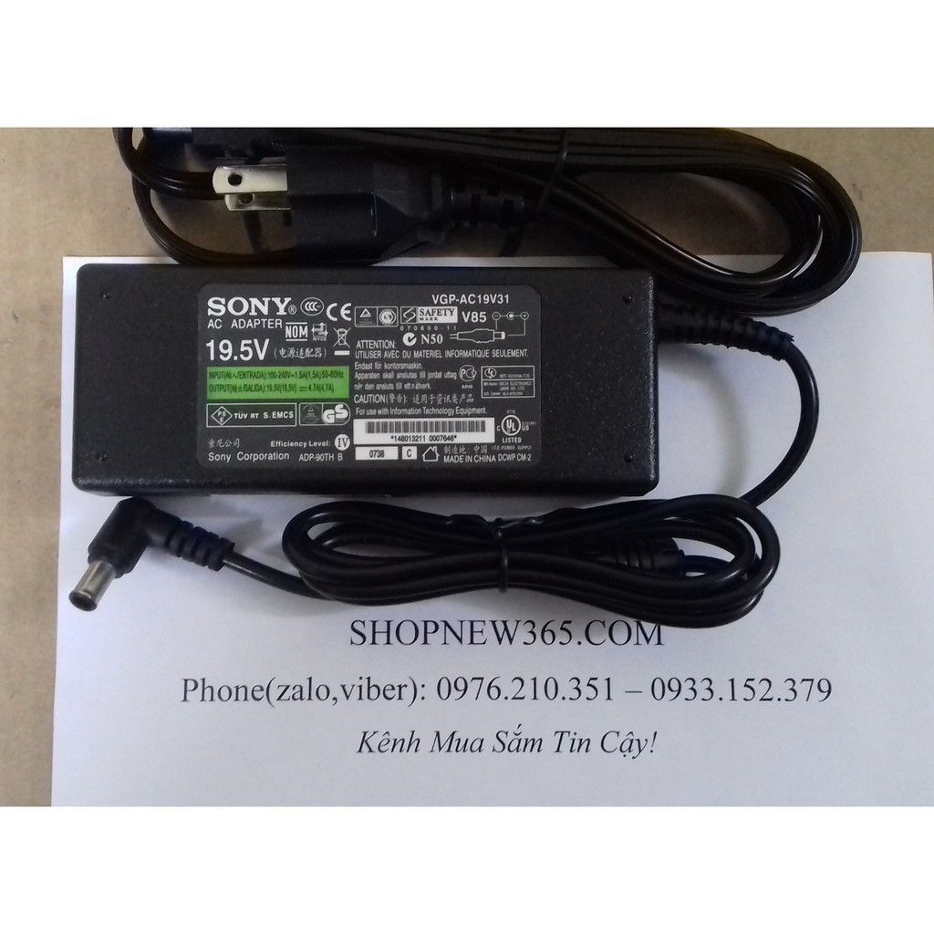 Sạc Laptop Sony Vaio VGN-NW