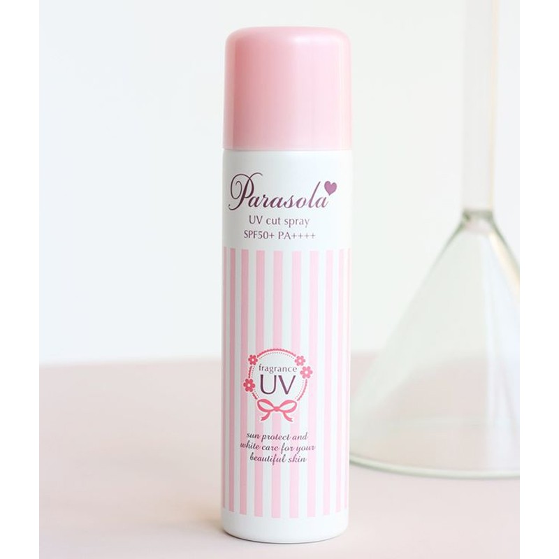 Xịt Chống Nắng Naris Màu Hồng SPF50+ PA+++ Parasola Fragrance UV Cut Spray 50g