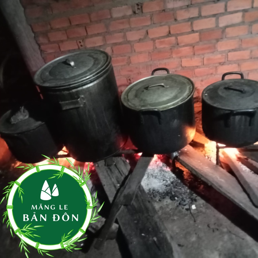 Măng le rừng luộc - Măng Le Bản Đôn - Túi hút chân không 500g