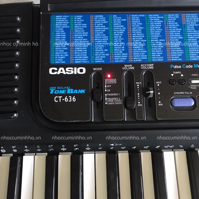 Đàn Organ Casio CT-636. Đàn đã qua sử dụng, hàng Casio chính hãng, chạy hoàn hảo