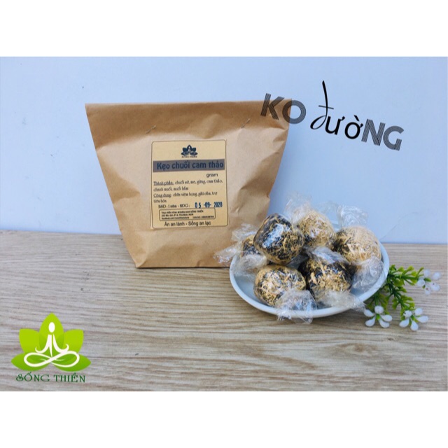 KẸO CHUỐI CAM THẢO KHÔNG ĐƯỜNG 200 GRAM
