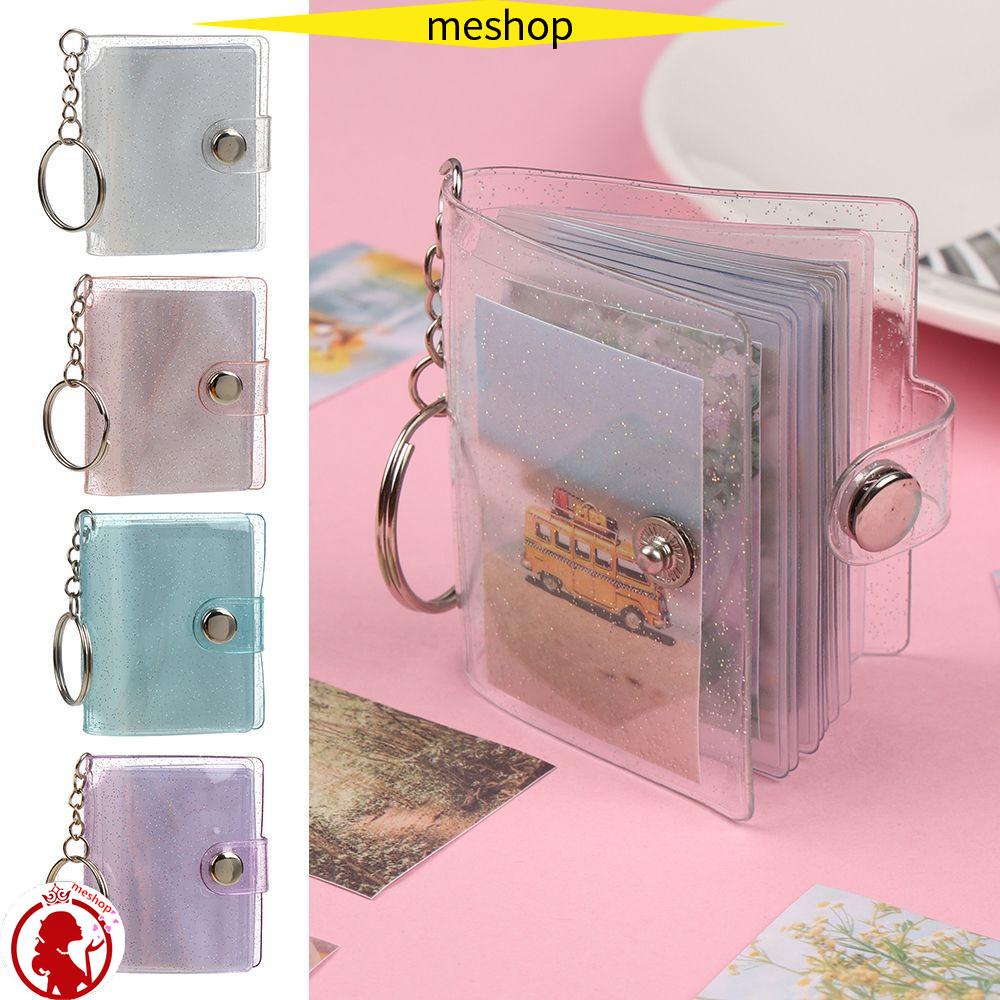Album ảnh mini bỏ túi có móc khóa chất liệu PVC 2 inch dễ mang theo đa năng nhiều màu tùy chọn
