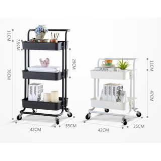 Kệ để đồ 3 tầng có bánh xe
