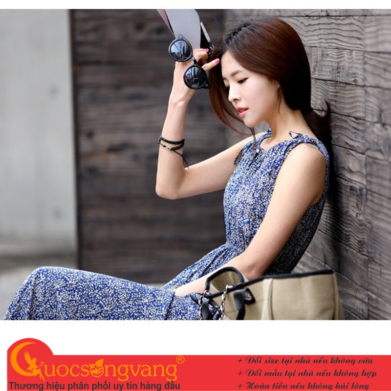 Váy đầm dài đầm midi kiểu hoa Cuocsongvang