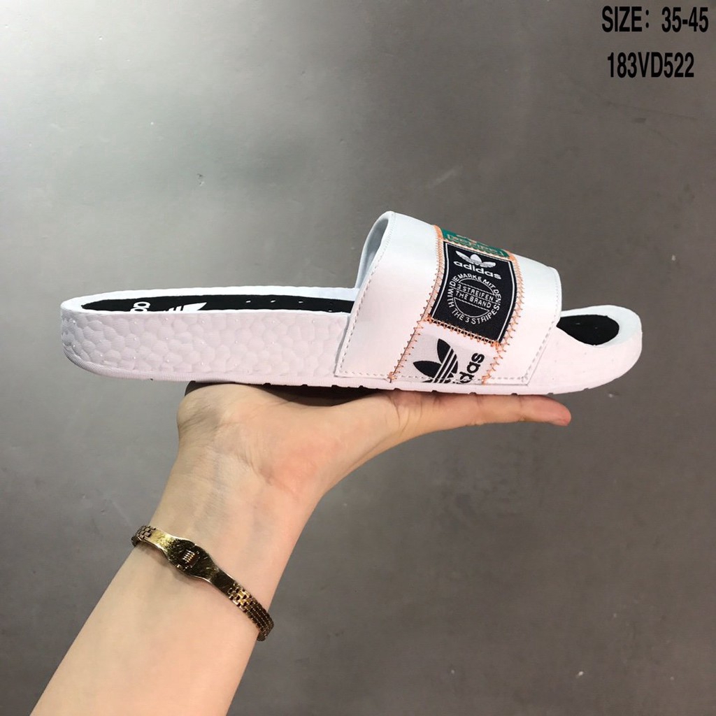 Dép Adidas Adilette Boost Màu Đen Phong Cách Thể Thao Mùa Hè FX7478