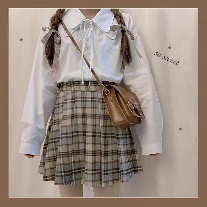 Áo sơ mi dáng rộng theo phong cách Nhật Bản dễ thương