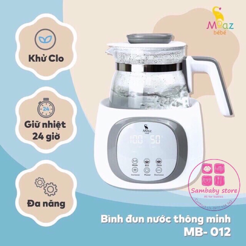  Máy Đun Nước Thông Minh Pha Sữa Cho Bé Moaz Bébé MB012