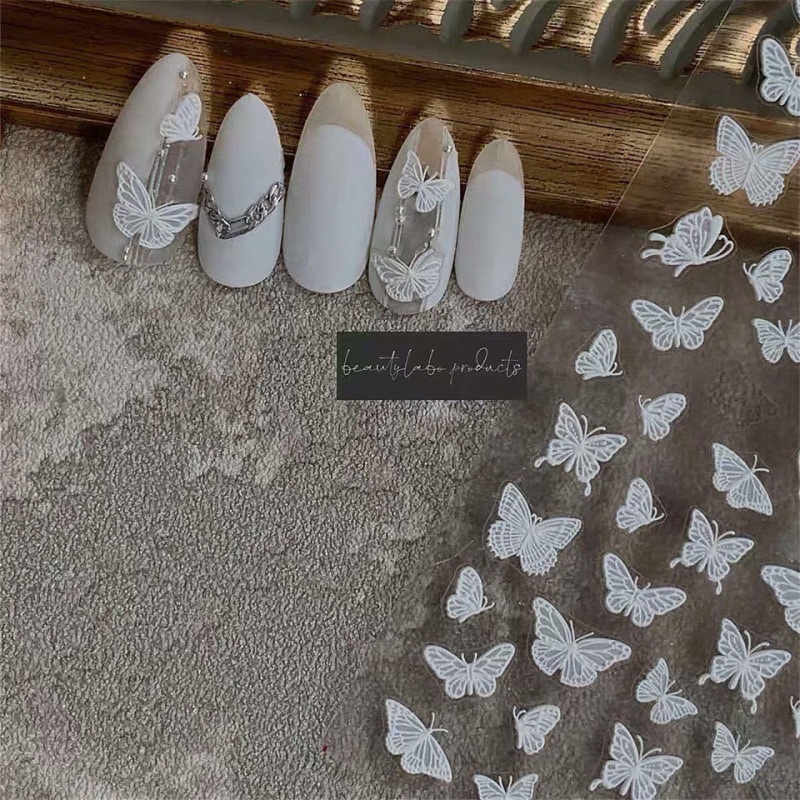 Sticker nail hình bươm bướm trang trí móng
