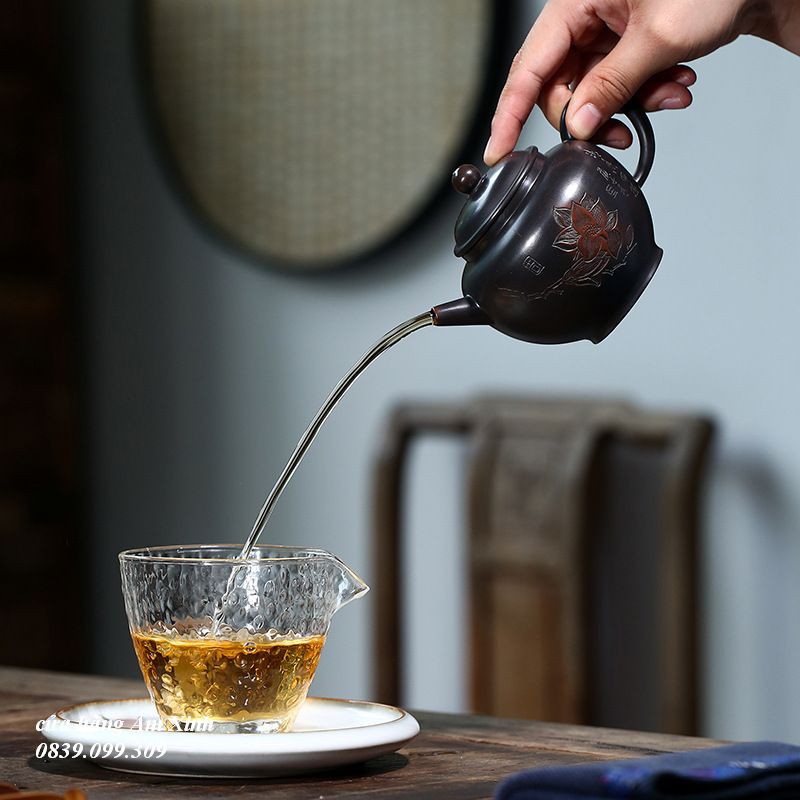 Ấm Tử Nê Khâm Châu Liên Hoa 280 ml (Lọc tổ ong)