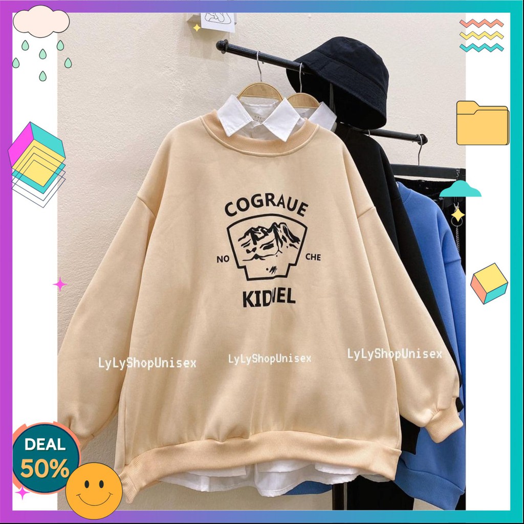 Áo khoác hoodie nam nữ Corage Hakatop,Áo sweater nỉ form rộng chất đẹp | BigBuy360 - bigbuy360.vn