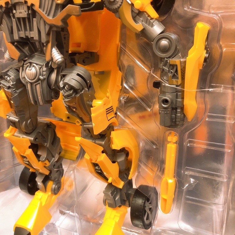 Mô Hình Robot Bumblebee Optimus Transformer Biến Hình Xe 25cm &amp; 35cm &amp; 50cm 2 Màu