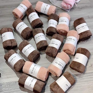 Combo 10 khăn tắm lông cừu xuất hàn thấm hút cực tốt 00257