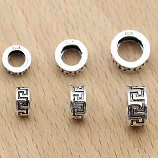 Phụ kiện charm bạc hạt great wall xỏ ( lớn )
