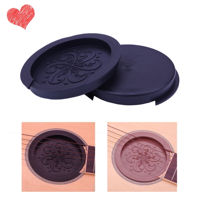 Silicone Acoustic Guitar Soundhole Cover Bộ đệm âm thanh yếu Phích cắm Guitar Phụ kiện