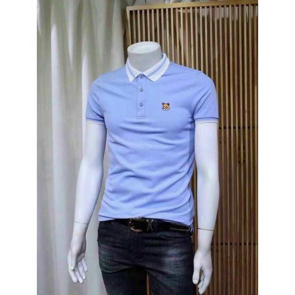 Áo thun Nam cổ trụ y hình, nguyên liệu cotton, 3 size M L XL từ 50 đến 80kg