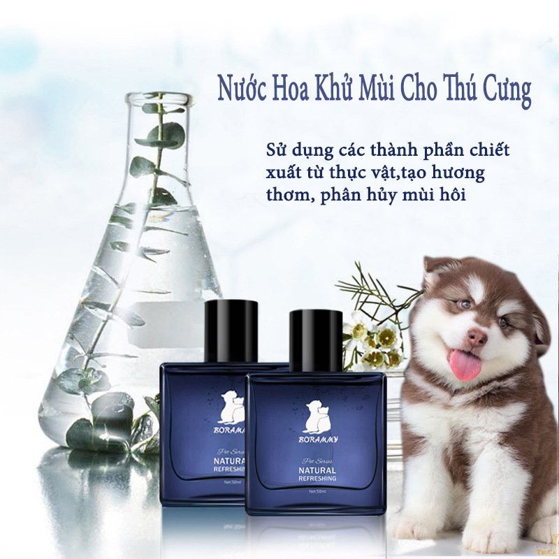  Nước Hoa cho chó mèo BORAMMY mùi hương làm nên yêu thương -50ml