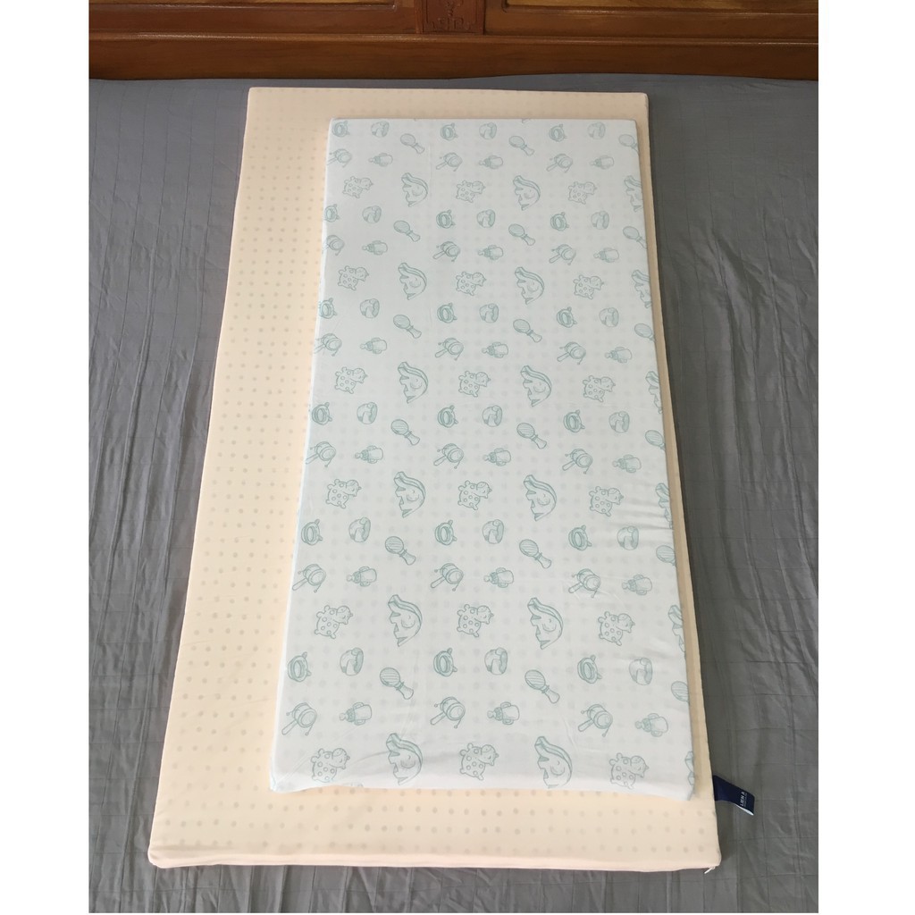 Áo nệm cho bé  (drap) trắng Liên Á (02cm-nhiều kích thước)