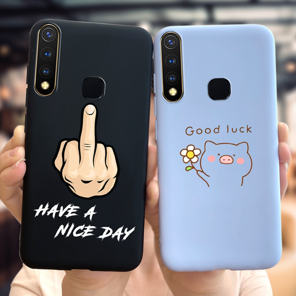 Ốp Điện Thoại Silicon Dẻo Họa Tiết Hoa Oải Hương Nhiều Màu Xinh Xắn Cho Vivo 1915 Y19 Vivo Y5s VivoY19 U3 Z5i