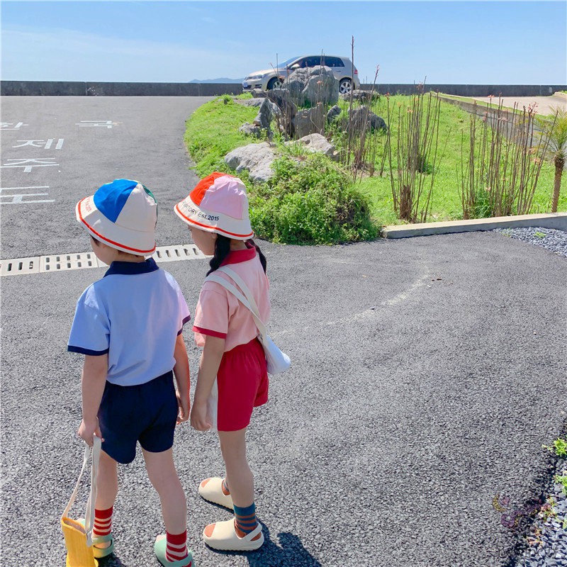 Set áo thun tay ngắn + quần đùi phong cách Hàn Quốc năng động trẻ trung dành cho bé