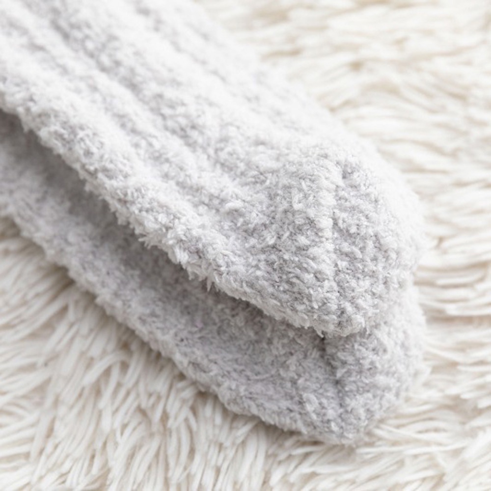 Đôi Vớ Lông Cừu San Hô Dày Dặn Ấm Áp Nhiều Màu Thời Trang Mùa Đông Cho Nữ