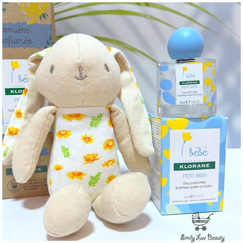 Set nước hoa Pháp cho bé KLORANE bébé tặng kèm thỏ bông