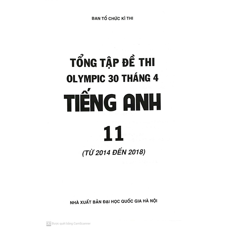 Sách Tổng Ôn Tập Đề Thi Olympic 30 Tháng 4 Tiếng Anh 11