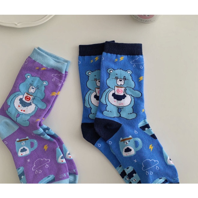 Vớ Tất hình Gấu cao cổ Nam Nữ phong cách trẻ trung, năng động.