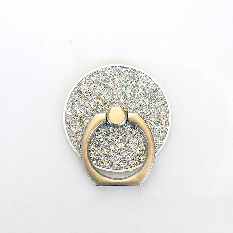 Mobile phone ring buckle bracket Creative glitter stick leather round ring stand Hand buckle phone holder coldwind.vn