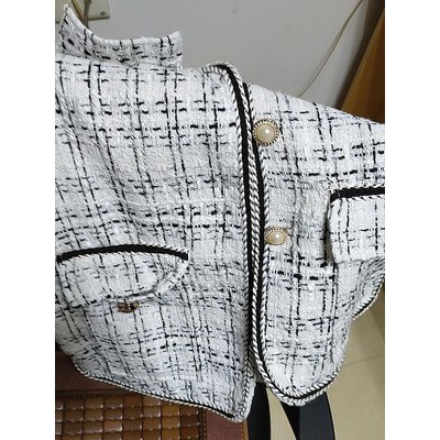 [Hàng order] [Ảnh thật] Áo ghi lê dạ tweed áo khoác cộc tay áo vest không tay sang chảnh A398 | BigBuy360 - bigbuy360.vn