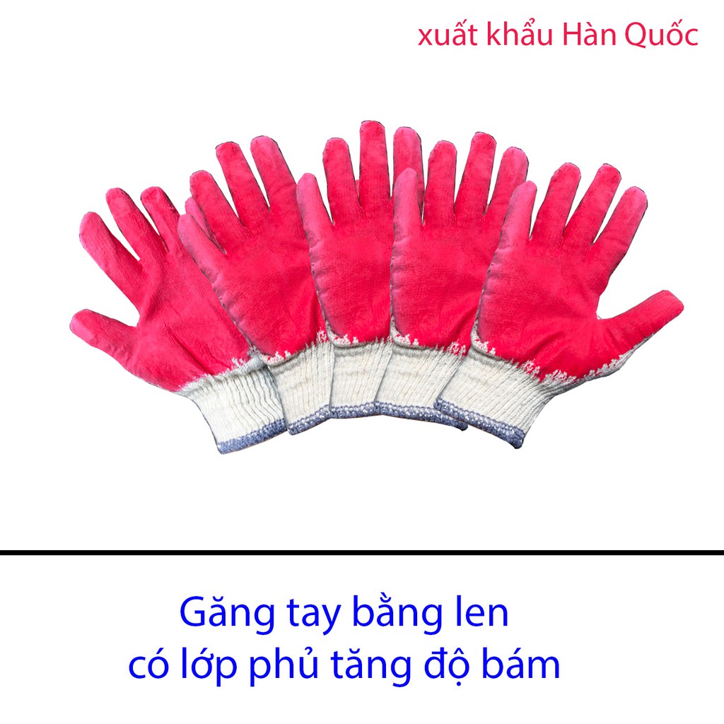 Combo 50 đôi găng tay bảo hộ lao động xuất Hàn (loại dày 50g/đôi) - bao tay bảo hộ lao động