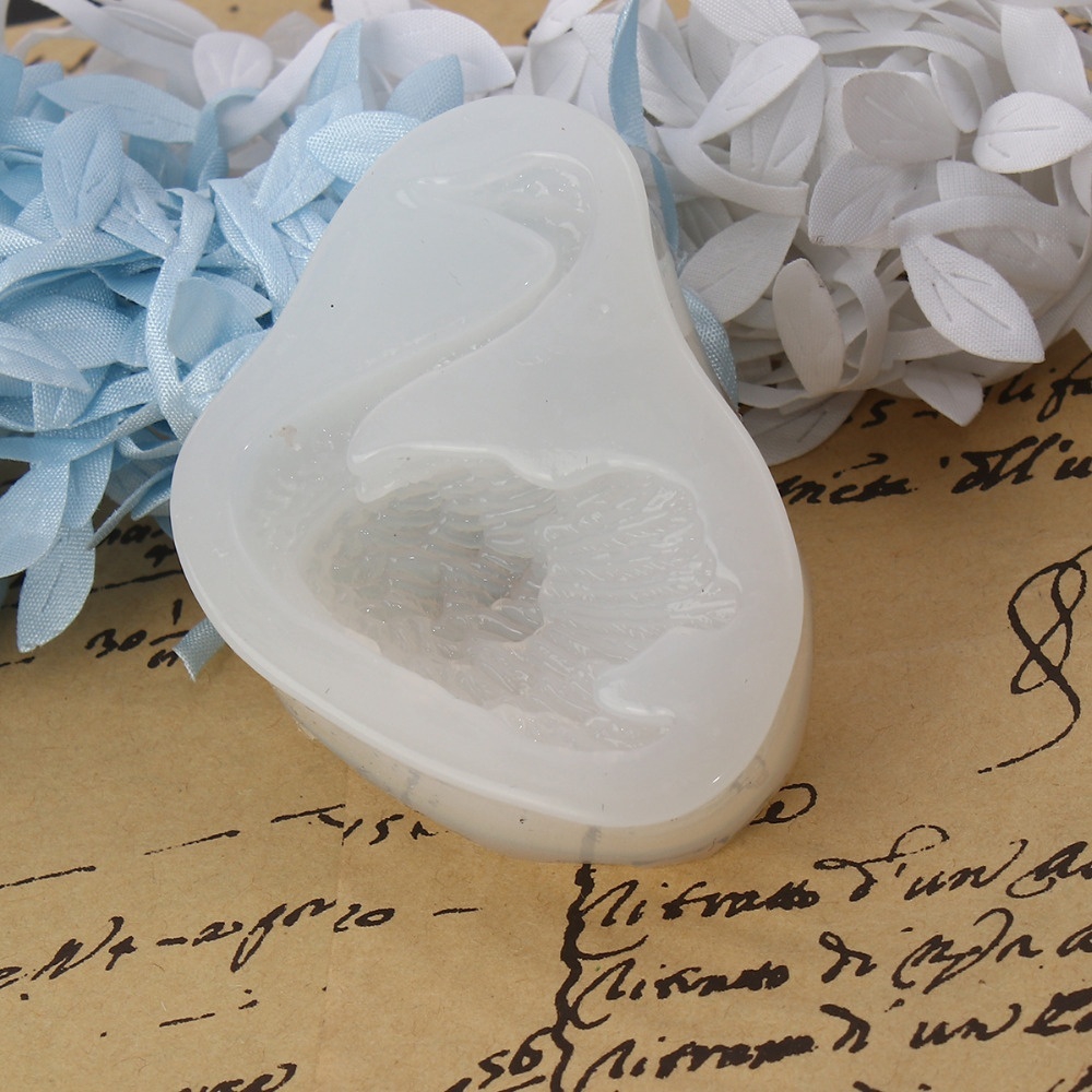 1 Khuôn Silicon Hình Thiên Nga 3D Sáng Tạo Làm Ốp Điện Thoại Diy