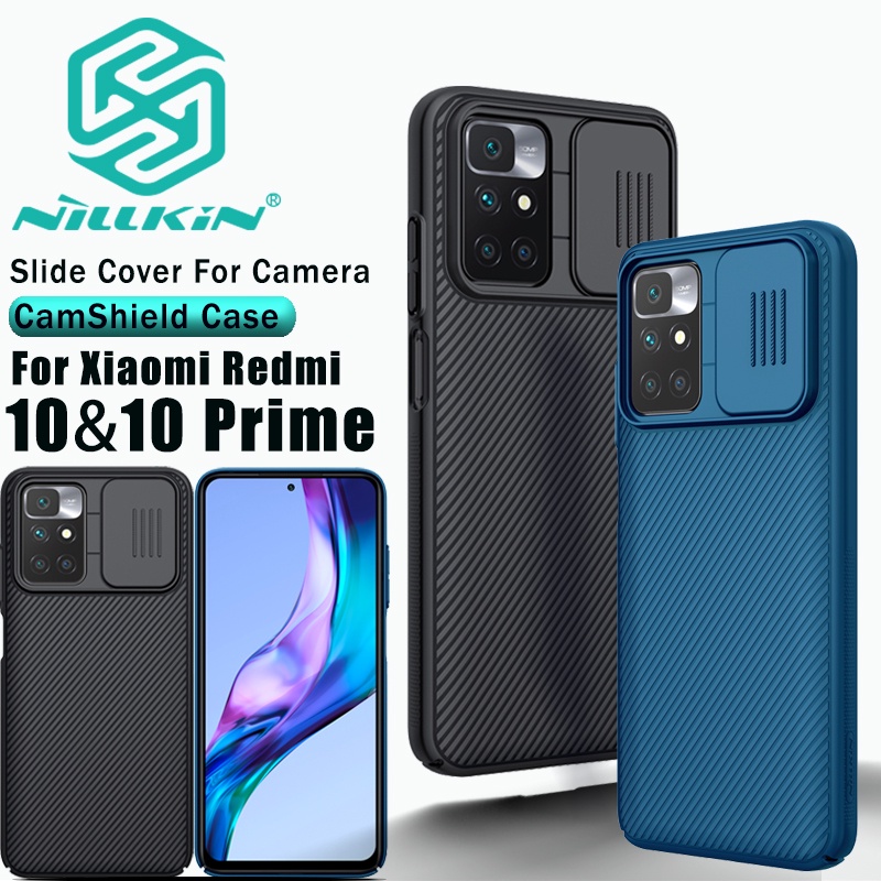 Ốp Điện Thoại Nillkin Bằng PC Cứng Có Nắp Trượt Bảo Vệ Camera Cho Xiaomi Redmi 10 / 10 Prime