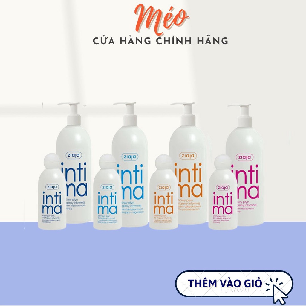 [CHÍNH HÃNG] Dung dịch vệ sinh phụ nữ Intima Ziaja - Hiệu quả số 1 thế giới