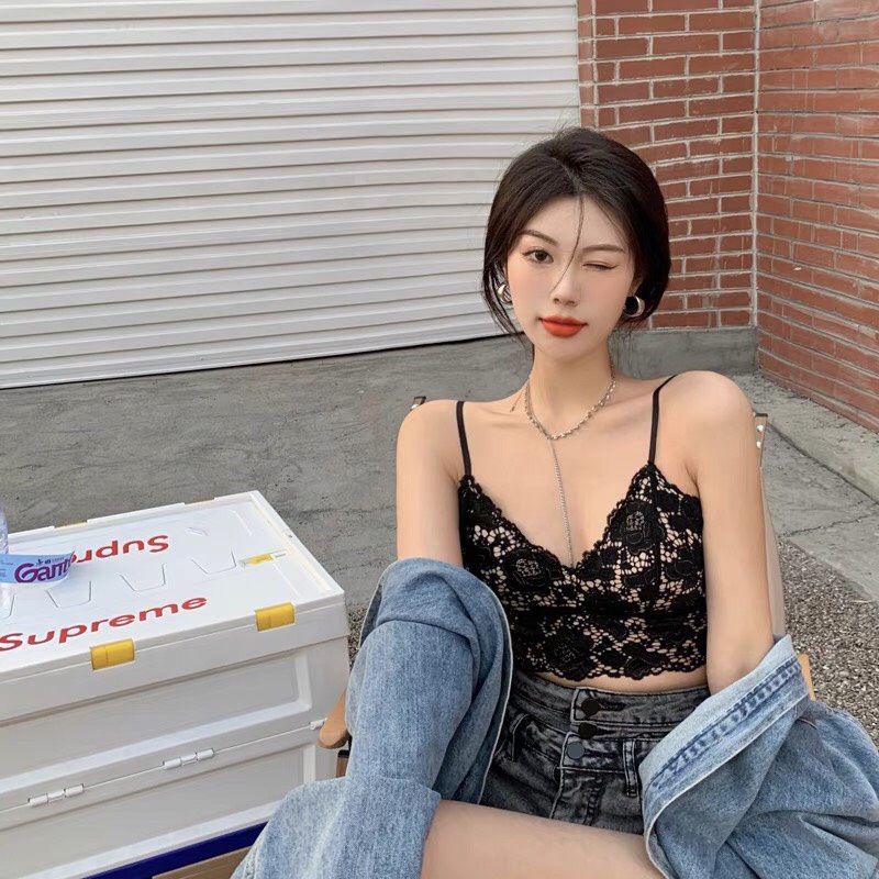 Áo bra ren hoa có đệm ngực Quảng Châu - BRA04 mã 250