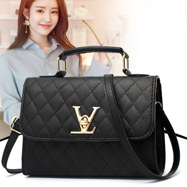 Túi xách nữ 👜 Mẫu HOT 2021 Hàn Quốc 👜 Túi Trần Trám Cao cấp phong cách công sở [Màu: Đen, Hồng, Xanh] | BigBuy360 - bigbuy360.vn