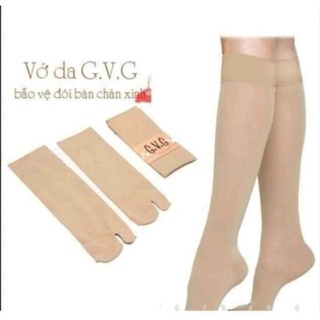 Vớ gối nữ kẹp ngón, da loại 1 gvg