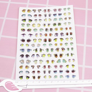 Sticker hình con mắt dán búp bê