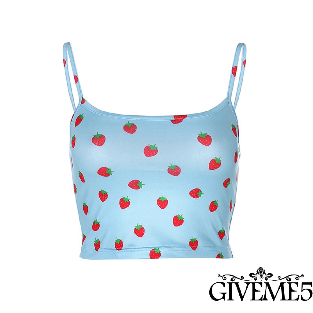 Áo Thun Lỗ Nữ In Hình Quả Dâu