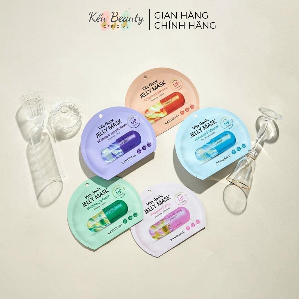 Combo 10 mặt nạ bổ sung Vitamin BANOBAGI Vita Genic Jelly Mask (30ml x 10)