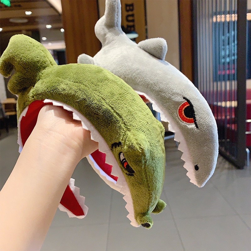 Bườm Cài Tóc Hình Cá Mập/Cá Heo Chất Liệu Bông Siêu Đáng Yêu