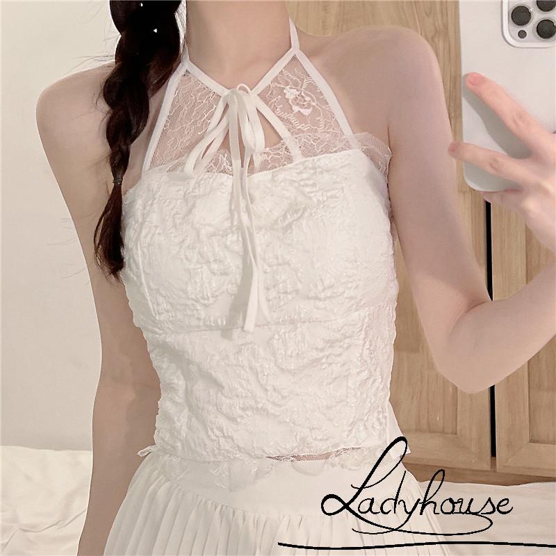 Áo croptop hai dây màu sắc thời trang mùa hè cho nữ