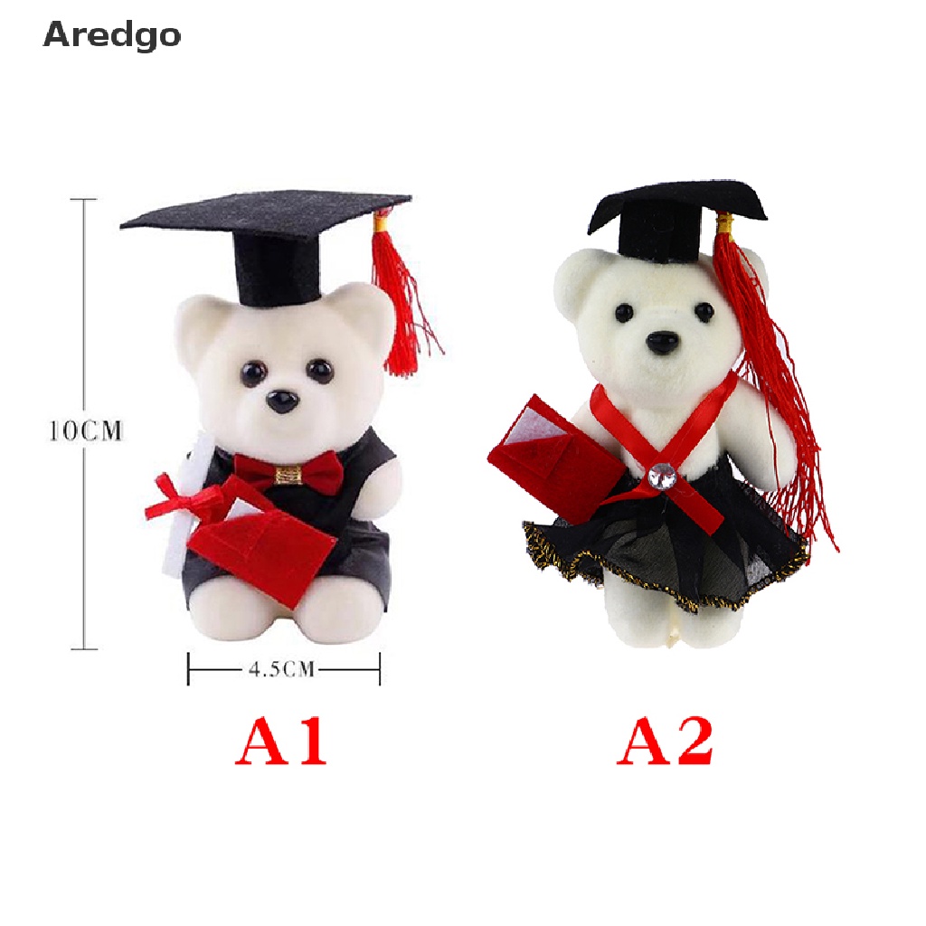 Bó hoa gấu búp bê trang trí đứng 12cm quà tặng lễ tốt nghiệp