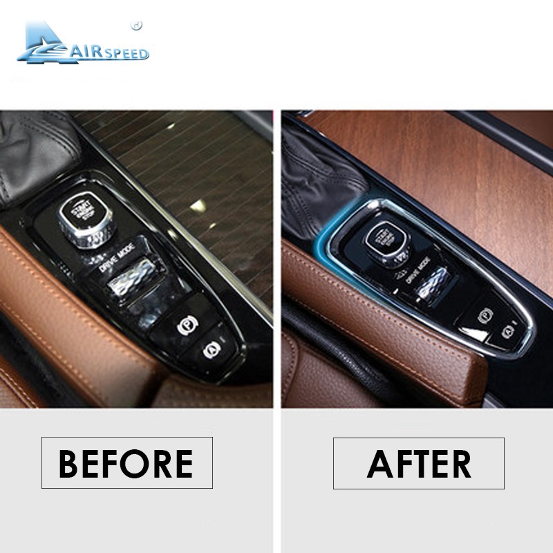 Vỏ Bọc Trang Trí Cần Gạt Số Cho Volvo XC90 S90 V90 XC60 S60 V60 ABS