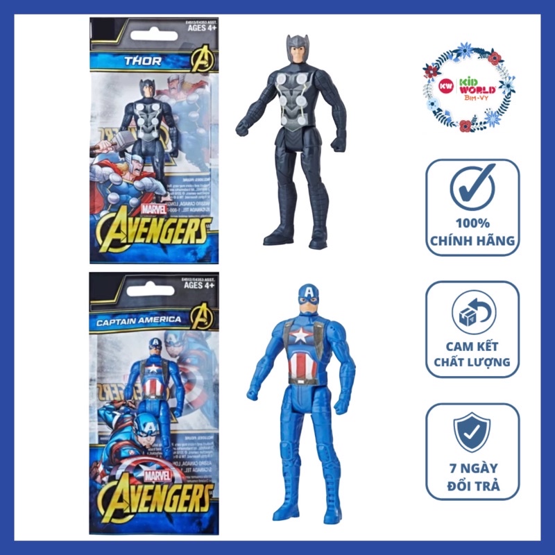 Mô hình Hasbro Figure Avengers - Thần Sấm Thor & Captian America E4512 - E4513.